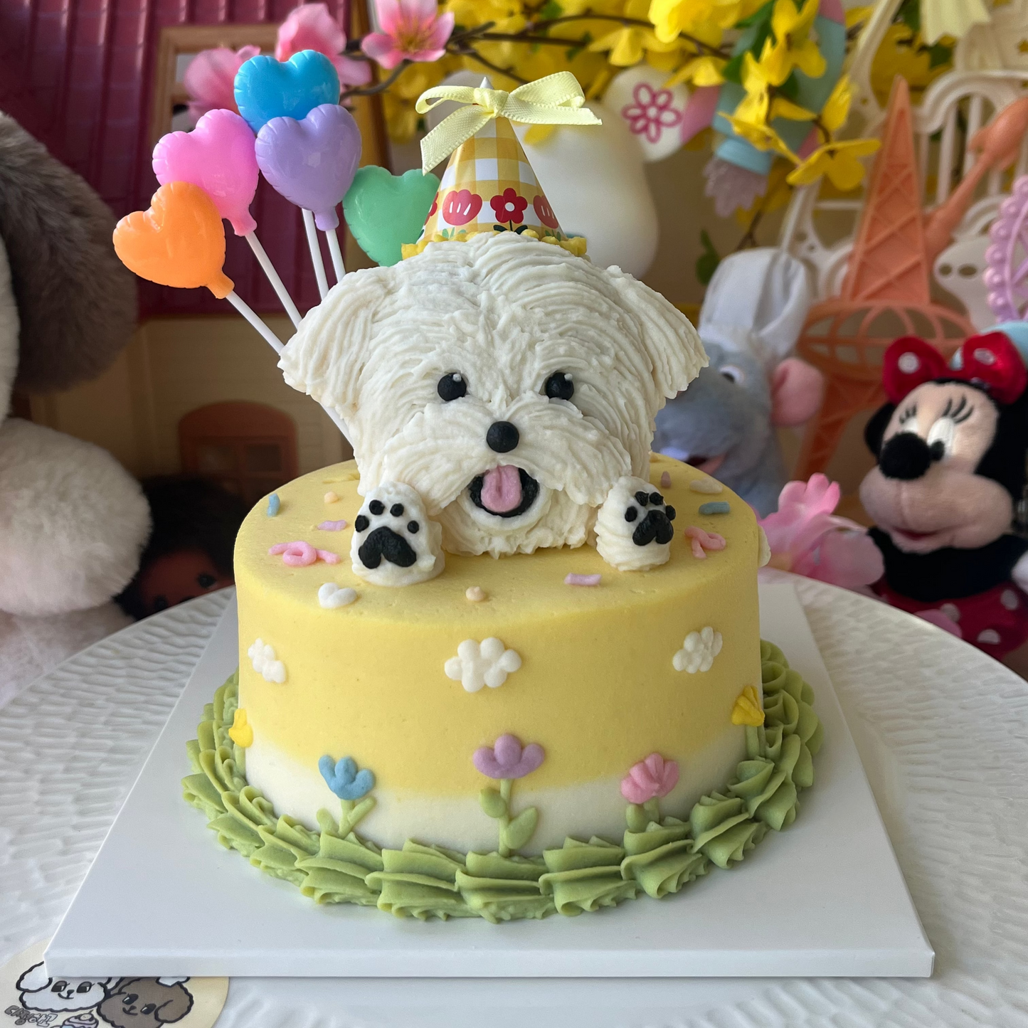 3D Face Cake (Flower theme)
