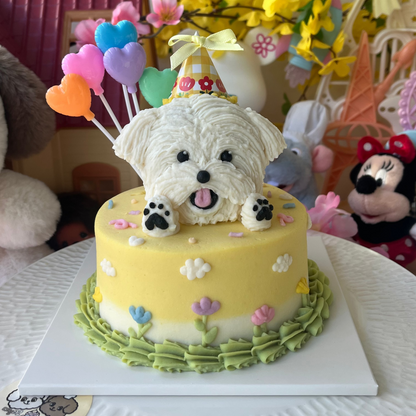 3D Face Cake (Flower theme)