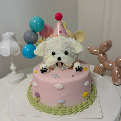 3D Face Cake (Flower theme)